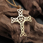Celtic Trinity Knot Pendant Necklace — Zinc Alloy