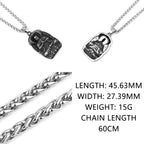Stainless Steel Bodhisatva Buddha Necklace Men Women Fashion Retro Amulet Pendant Necklace High Quality Charm Jewelry Wholesale