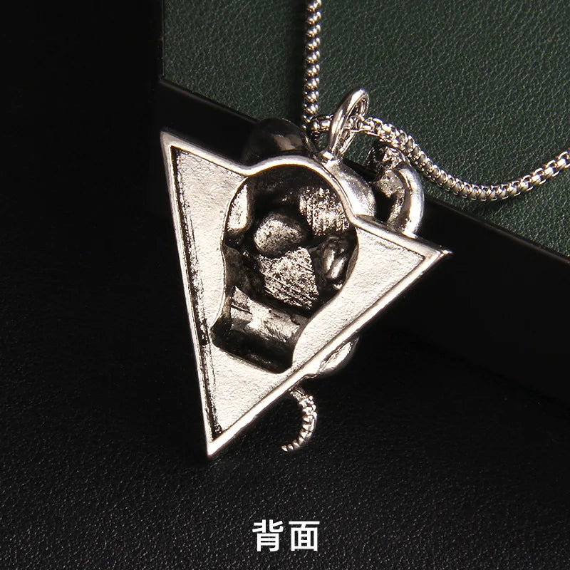 Skull Steel Pendant European American Snake Wrapped