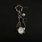 Original Hollow Heart Pocket Watch Chain keychain Design Steampunk Clock Vintage Necklace Pendant Jewelry Watch Men