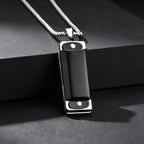 Harmonica Pendant Necklace — Stainless Steel Bead Chain