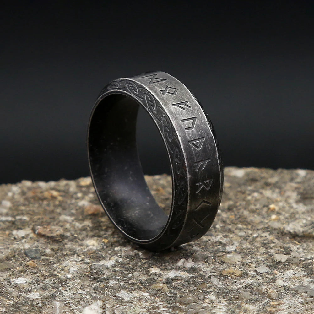 Viking Rune Ring — Stainless Steel