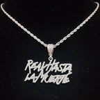 Men Women Hip Hop Letter Pendant Necklace 4mm Tennis chain Iced out Bling Bling Hiphop pendants Necklaces Fashion Charm