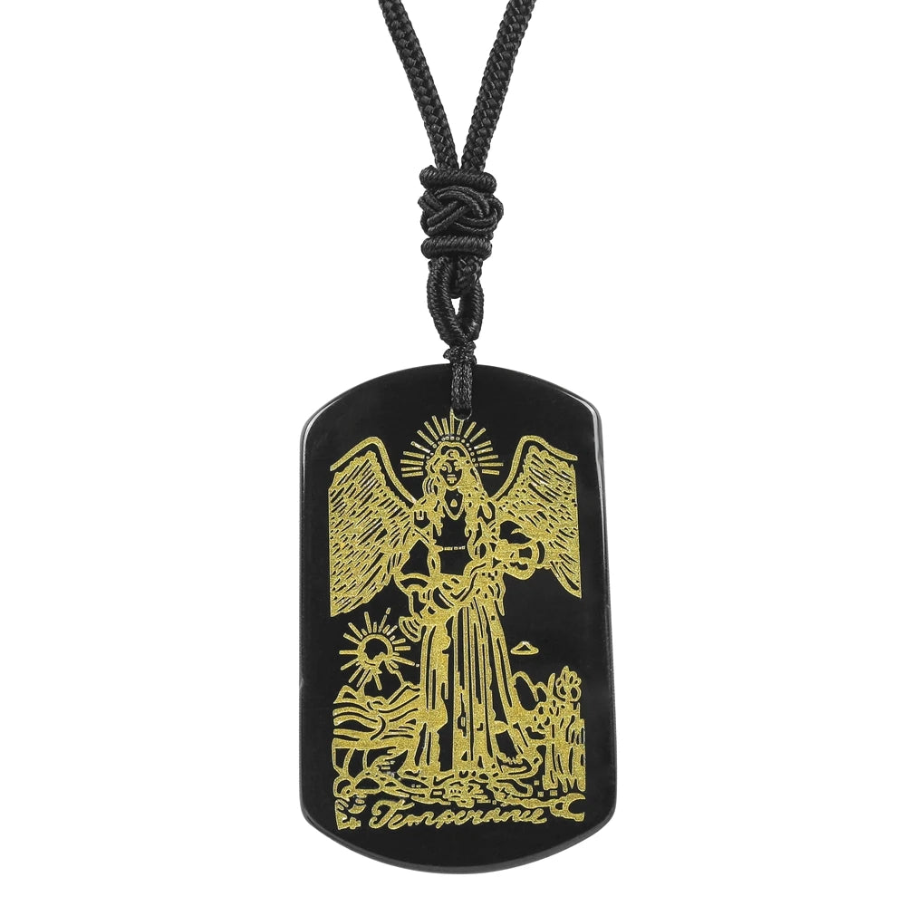 Tarot Black Pendant Necklace
