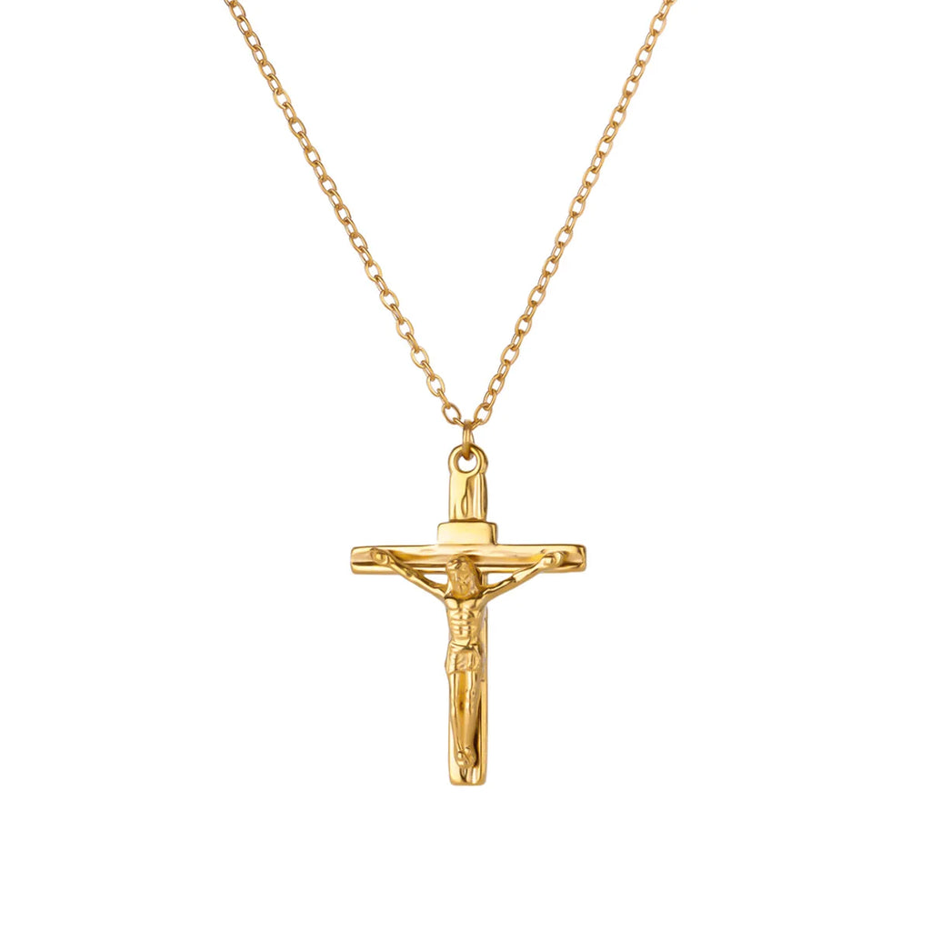 Vintage Ankh Cross Pendant Necklace — Stainless Steel