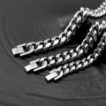 Cuban Curb Chain Bracelet 12mm — Stainless Steel