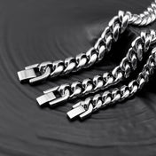 Cuban Bracelet 12MM Waterproof Wristband Curb Chain
