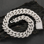 Iced Out Cuban Necklace Stainless Steel 25MM