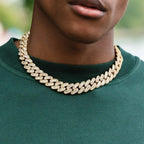 Iced Out Cuban Necklace Stainless Steel 15MM