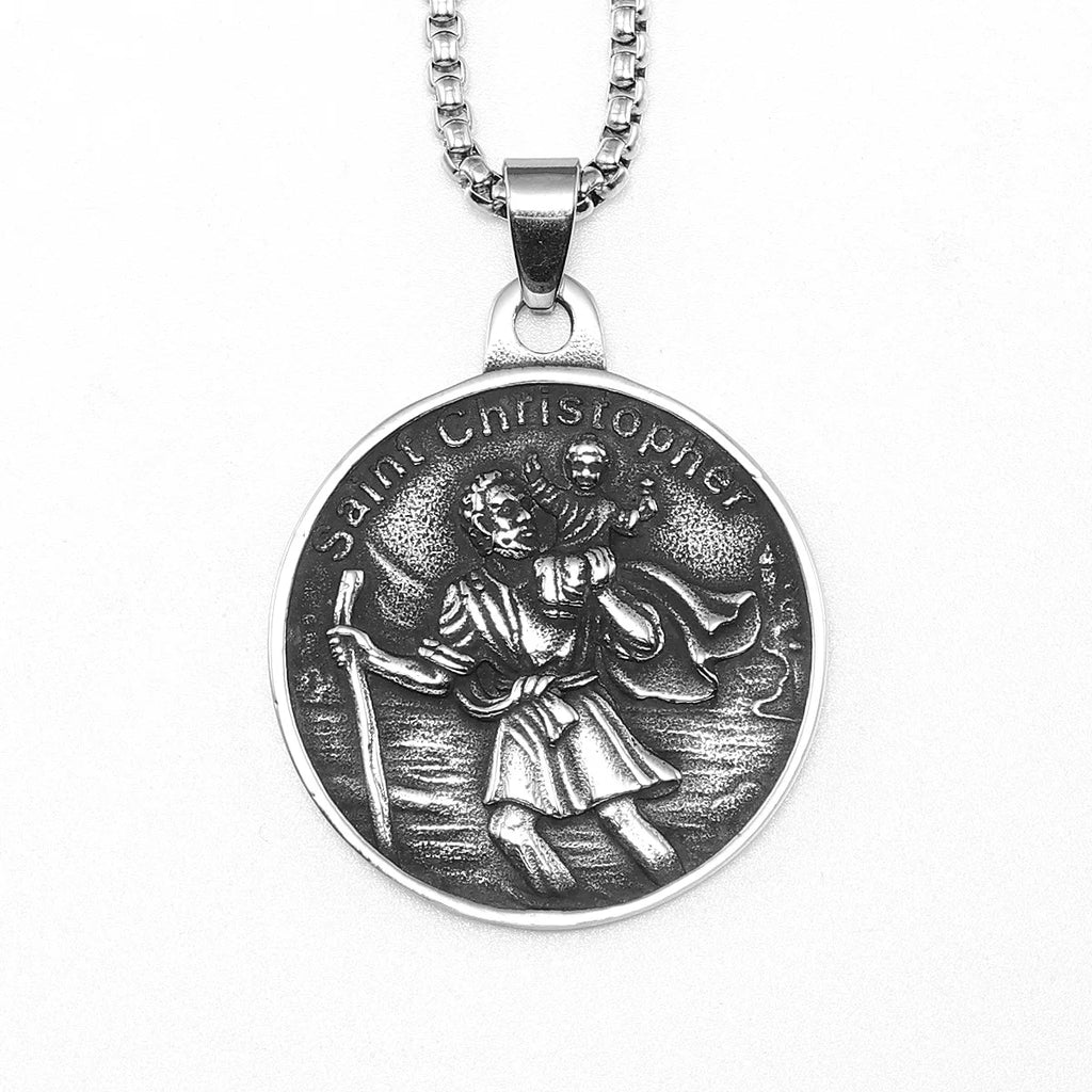 St. Christopher Pendant — Stainless Steel