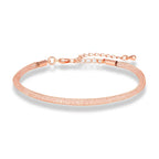 Luxury Minimalist Mesh Crystal Bracelet Men Women Charm Inlay Crystal Adjustable Bangle Stainless Steel Fashion Jewelry