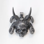 Vintage Skull Stainless Steel Pendant Necklace