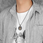 St. Christopher Pendant Necklace Stainless Steel