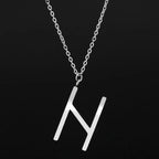 Viking Rune Layering Necklace — Minimal