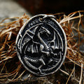 Viking Dragon Stainless Steel Pendant Necklace
