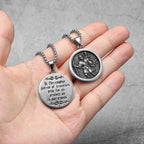St. Christopher Pendant Necklace — Stainless Steel