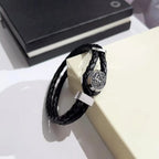 New personalized Wanjia European and American bracelet MB bracelet woven stainless steel men's bracelet