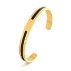 Viking Cuff Bangle Bracelet — Stainless Steel