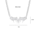 Thorns Bat Pendant Necklace — Stainless Steel