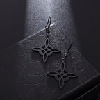 Witchcraft Witch Knot Necklace Irish Trinity Knot Triple Spiral Pendant Stainless Steel Ankh Cross Pentagram Amulet Jewelry