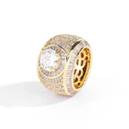 Iced Out CZ Surface Ring Stainless Steel