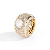 Iced Out CZ Surface Ring Stainless Steel
