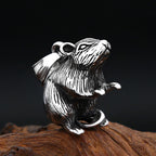 Rat Steel Pendant Vintage Gothic Mouse 316L Animal
