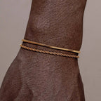Rope Chain Bracelet Set — Stainless Steel
