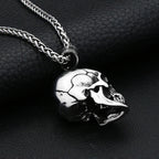 Death Totem Skull Pendant Necklace — Stainless Steel
