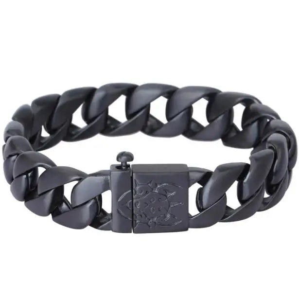 Men's Bracelets Bangles Factory Gold Color Sheep Head Bracelet For Man 316L Stainless Steel On Hand Chain Bands Hiphop
