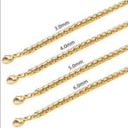 Steel Chain 3mm-6mm Twisted Waterproof Anti-fading