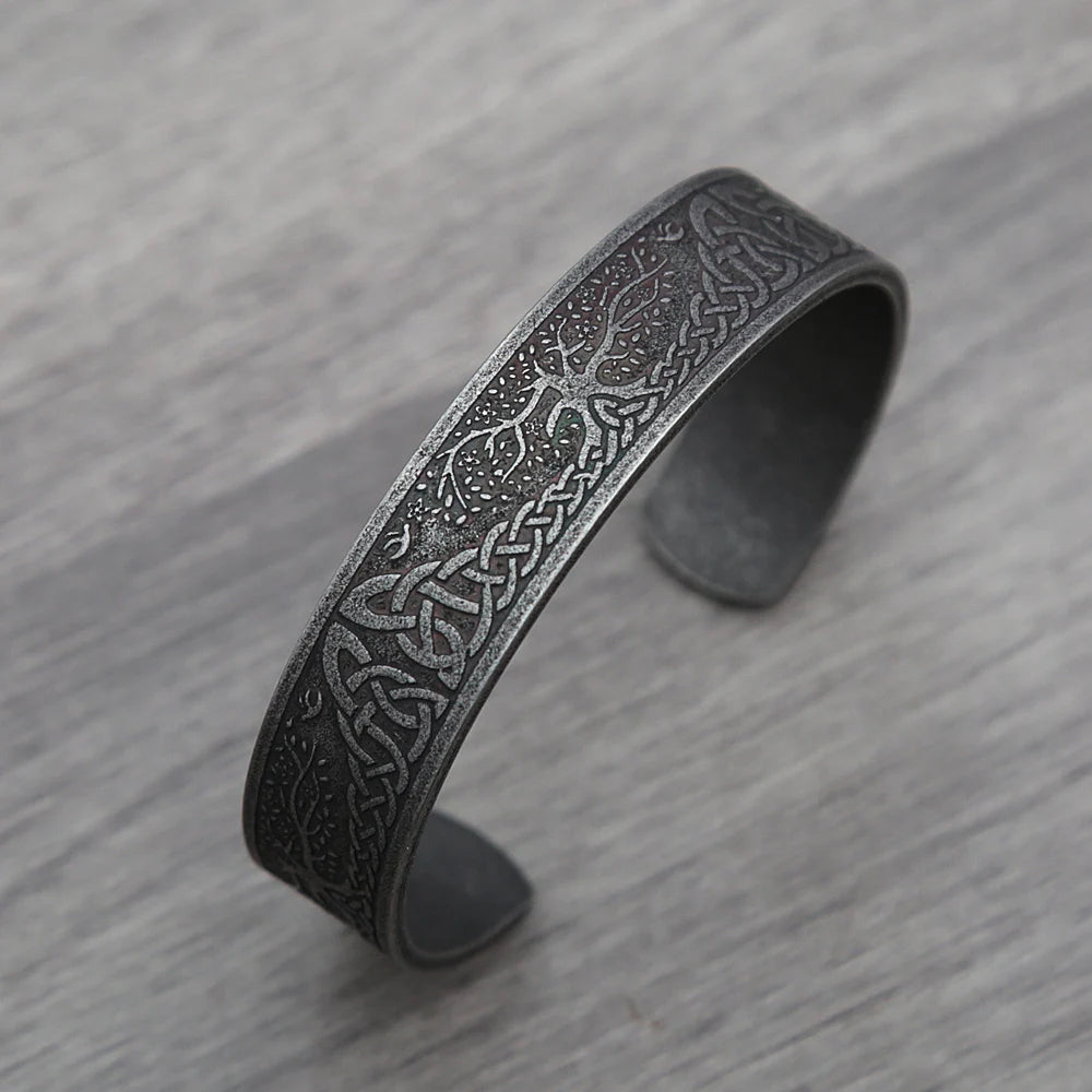 Nordic Rune Bracelet — Stainless Steel