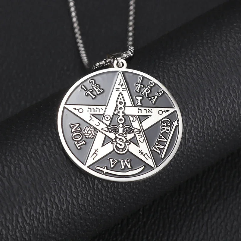 Ancient Egyptian Animal Totem Ankh Cross Pendant Necklace for Men Women Fashion Charm Lucky Riding Jewelry