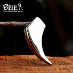Beier Stainless Steel simple wolf tooth Pendant Minimalist style Chain Necklace men Jewelry BP8-1166