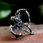 New Special Design Stainless Steel Skull Wing Pendant Exquisite Punk Hip Hop Retro Jewelry For Men Gift free shipping