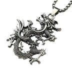 Dragon Zodiac Steel Pendant Chinese Style Retro