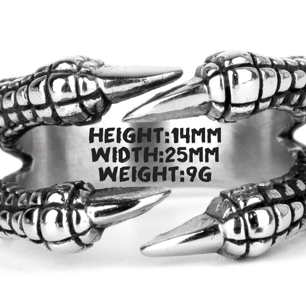 Dragon Claw Ring — Stainless Steel