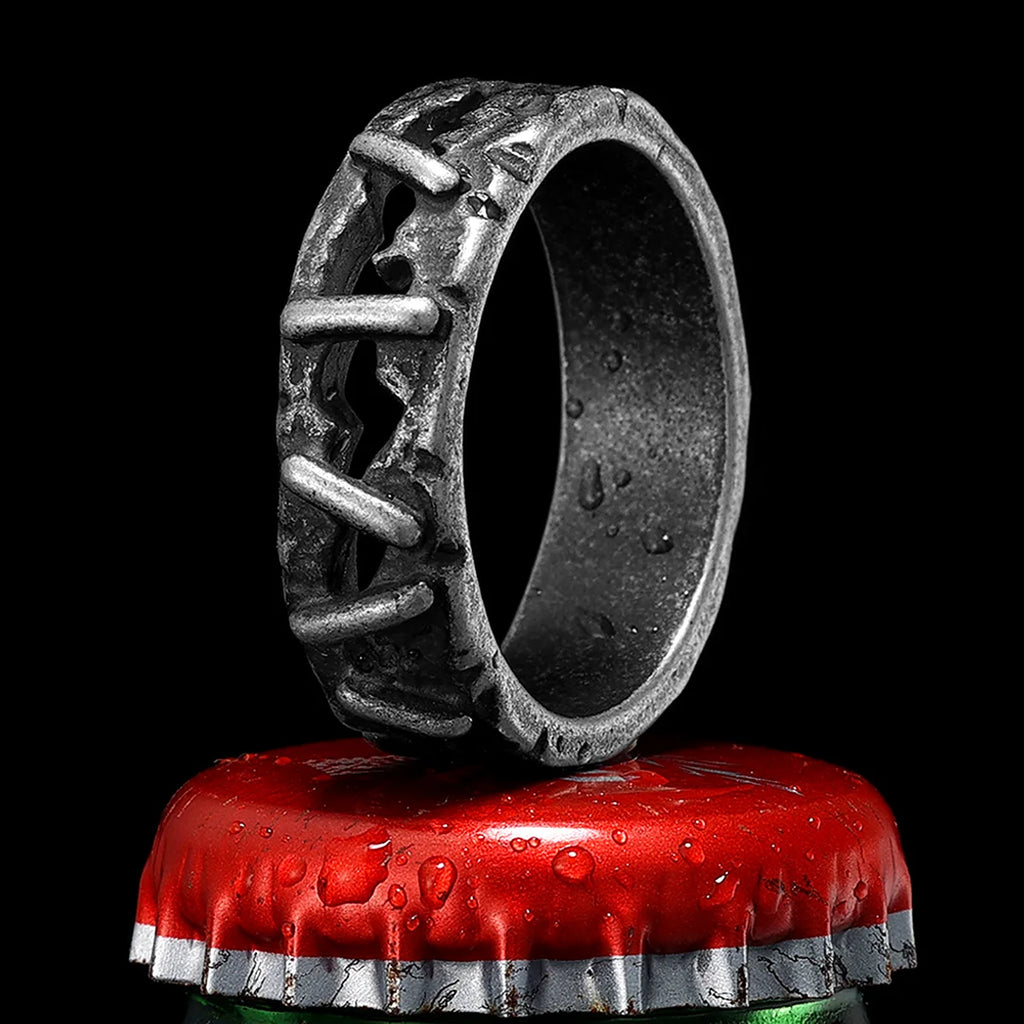 Suture Ring Stainless Steel Retro