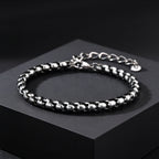 Twisted Rope Chain Link Bracelet — Stainless Steel