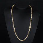 Star Tennis Chain Necklace Iced Out Mixed Cut