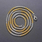 Box Chain Necklace Stainless Steel 3MM