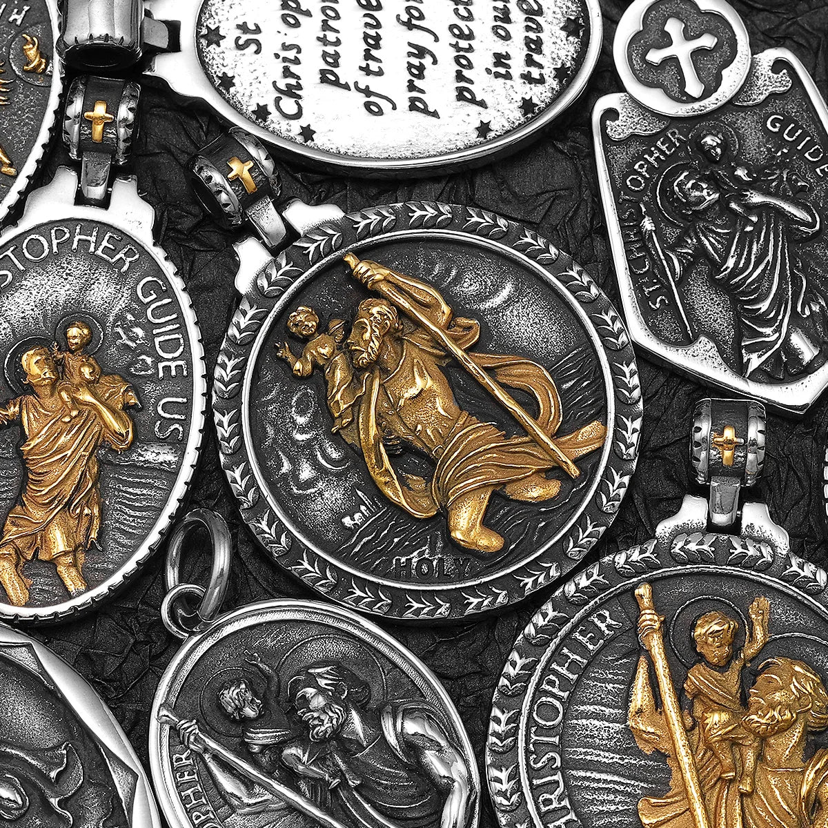 St. Christopher Pendant — Stainless Steel