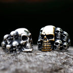 Vintage Punk Skull Ring — Stainless Steel