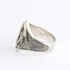 Dragon Signet Ring — 925 Silver
