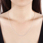 925 Sterling Silver 1mm Snake Chain Necklace For Women 16-30inches Fine Jewelry Wedding Fashion Party  Pendant Gifts