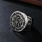 Saint Michael Archangel Ring — Stainless Steel