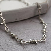 Small Wire Brambles Iron Unisex Choker Necklace Women Hip-hop Gothic Punk Barbed Wire Little Thorns Chain Choker Jewelry Gifts