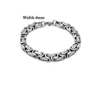 2022 New Trendy 316L Stainless Steel Base Chain Bracelet for Men Women Link Cuban Byzantine Coffee Beans Pig Nose Jewelry Gift