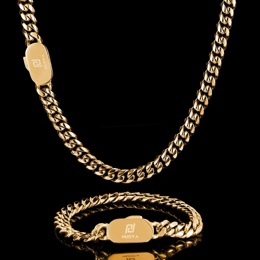 Stainless Steel Cuban Chain Necklace Miami