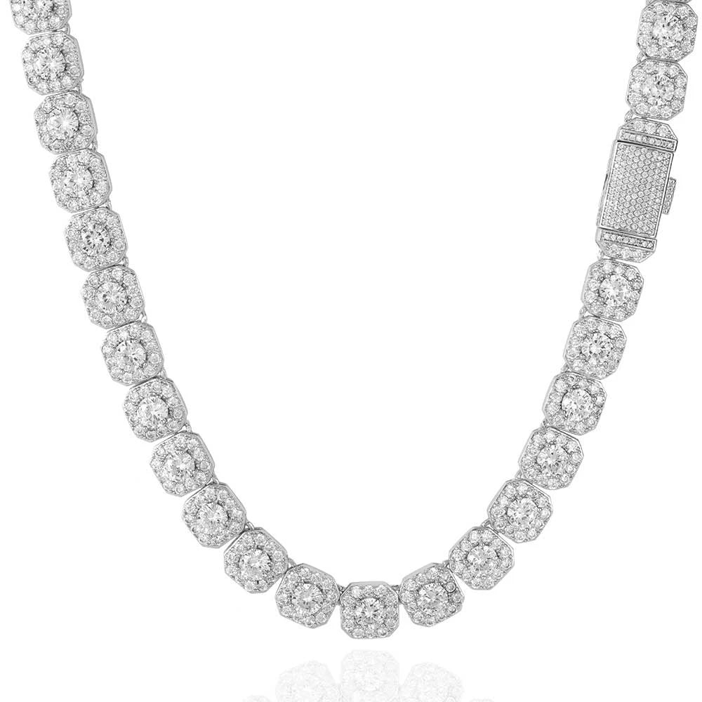 Tennis Chain Necklace Stainless Steel 10/12MM